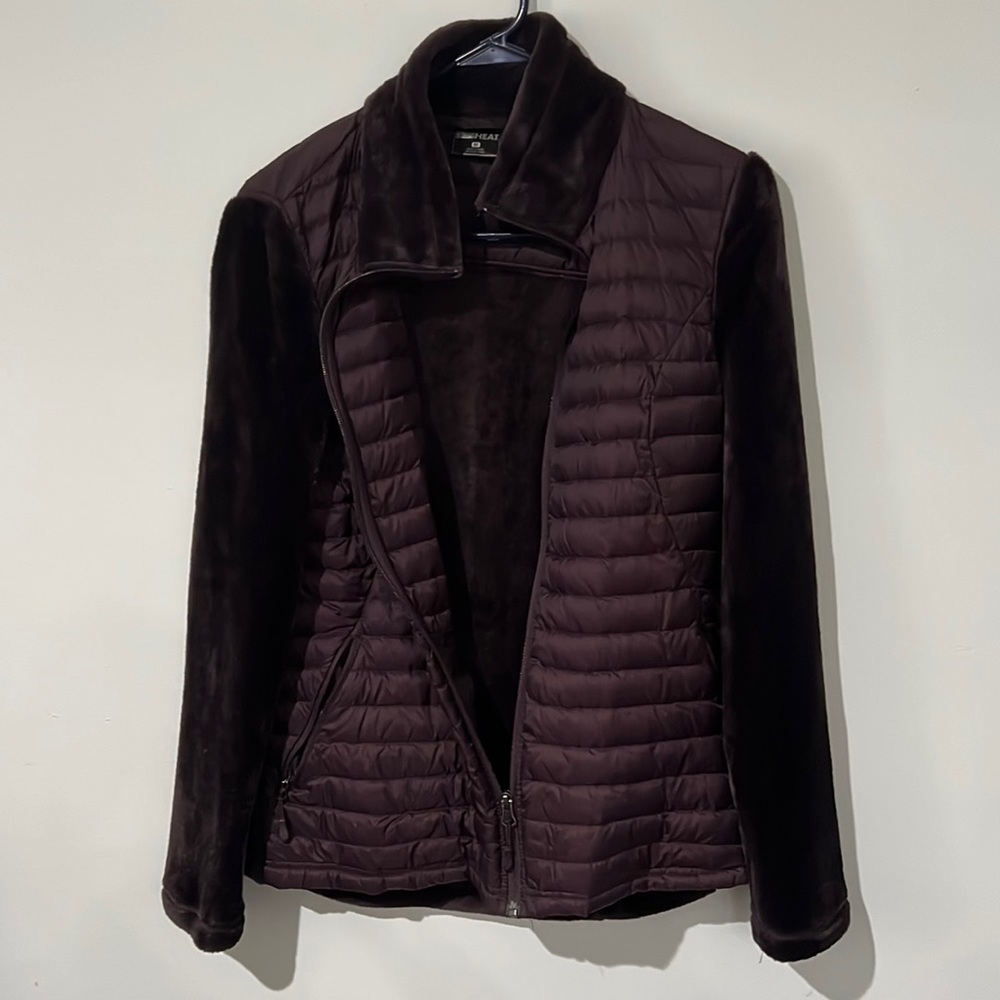 Women’s down puffer jacket purple